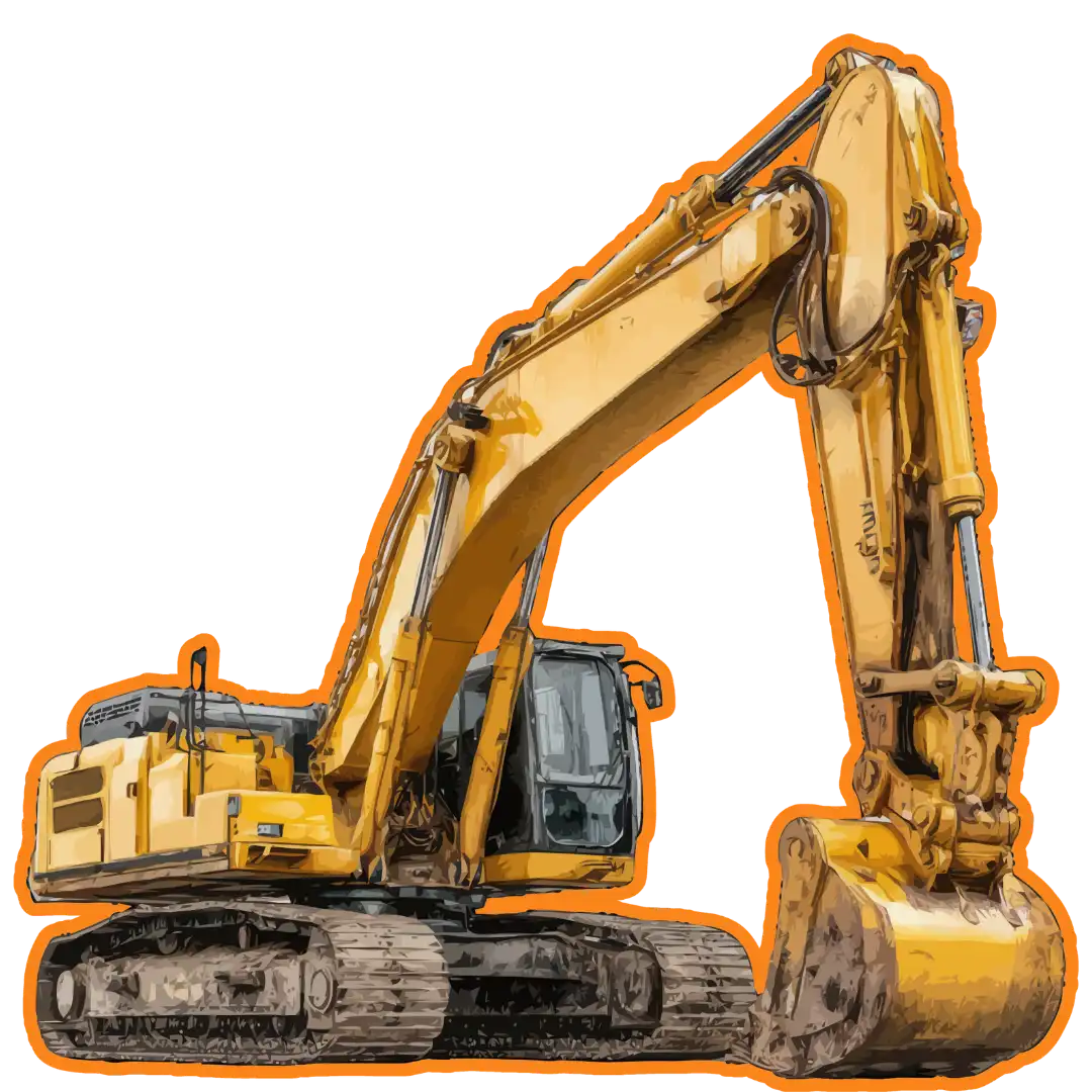 Excavateur GEAUR sur chantier